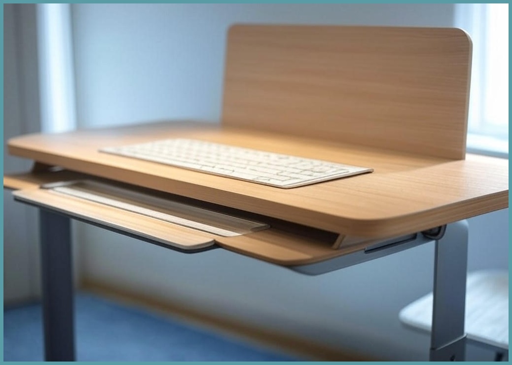 1인용 이동식 컴퓨터책상 미니 책상 작은 사무용책상+칸막이+키보드거치대