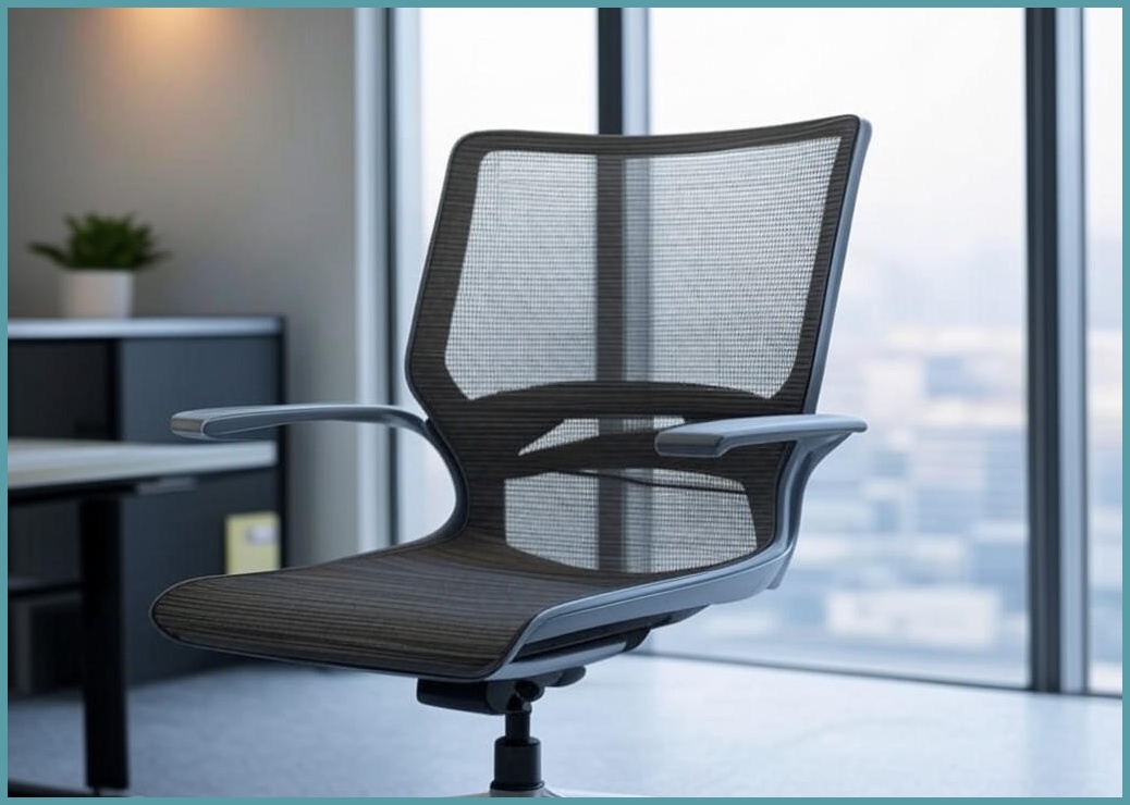 KURUA 허리받침 메쉬 사무용 의자 - 이미지 1