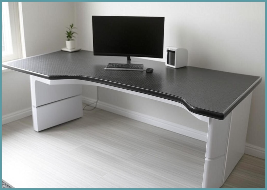 SAMMU L자형 코너 컴퓨터 책상, 게이밍 책상, 학습 책상, 탄소 섬유 상판 1200 1400 좌측 코너 우측 코너 검정색, W-흰색