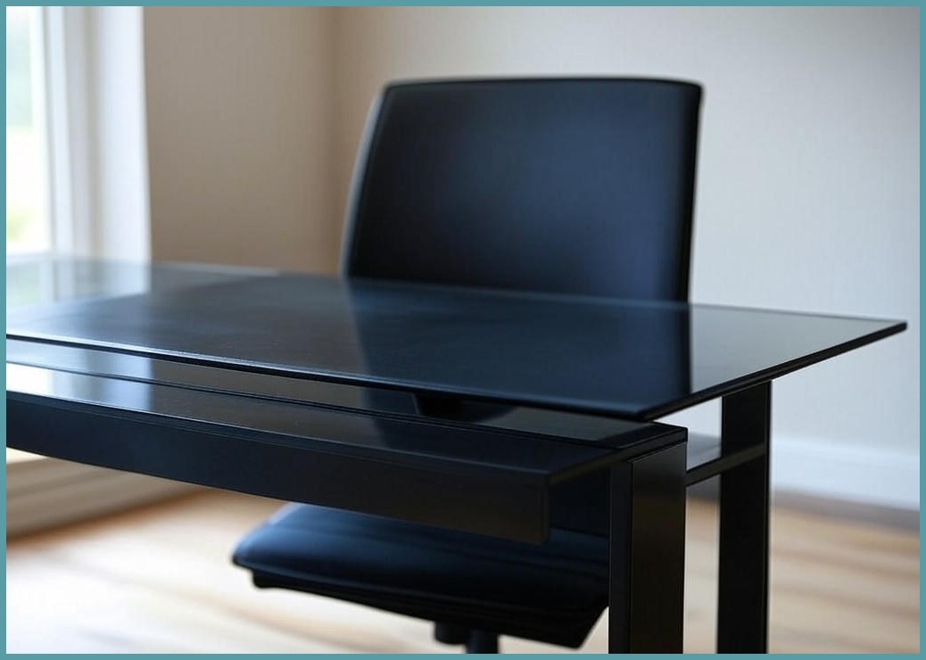 아우스 TG / TGW 강화유리 컴퓨터책상 게이밍책상 컴퓨터테이블 학생책상 서재책상 사무용책상 1인용 2인용, 블랙+블랙