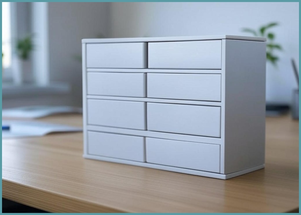 그리트 데스크 다용도 서랍 오거나이저, 화이트, 3개