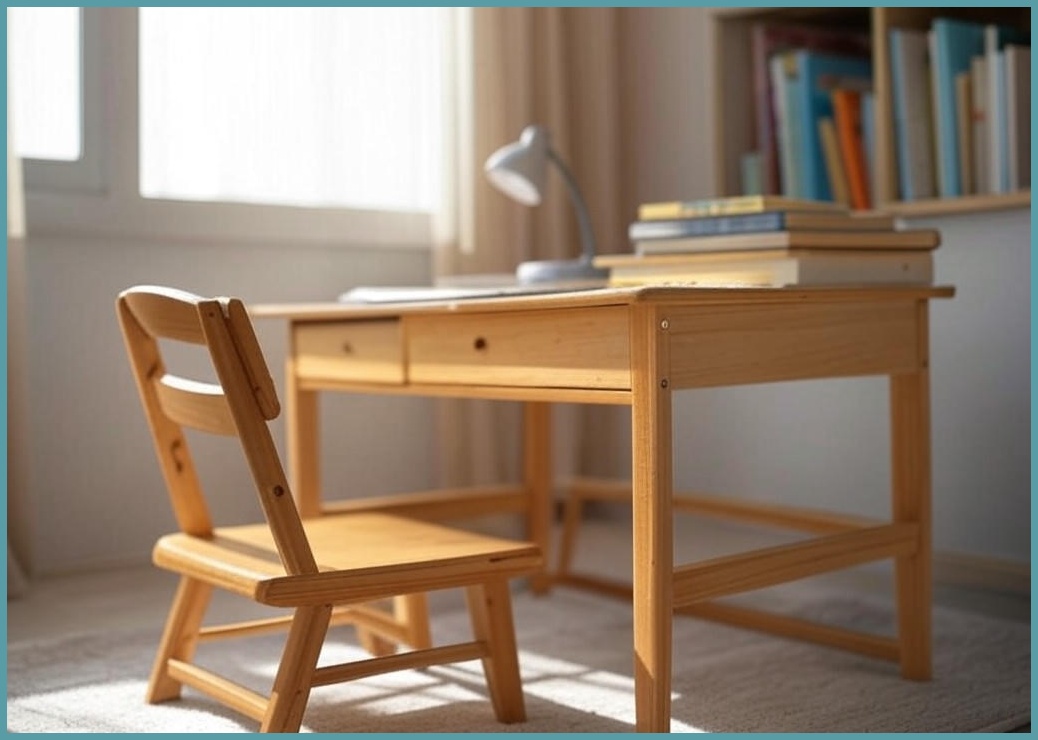 리바트 꼼므 자녀가구 1200 아이책상 + 아이의자 2p 세트 방문설치