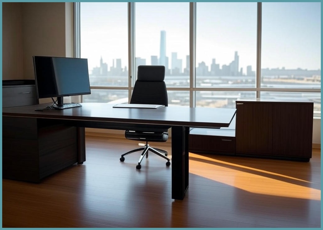 심플형 고급 사무용 책상 세트 집무실 중역 사장님 책상, G05+ 사이드 캐비닛 - 이미지 1