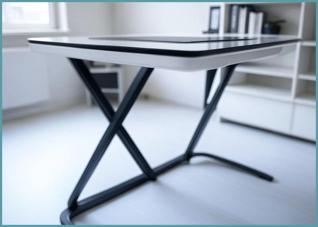 아우스 AUS 강화유리 컴퓨터책상 게이밍책상 컴퓨터테이블 학생책상 서재책상 사무용책상 1인용 2인용, 화이트+블랙