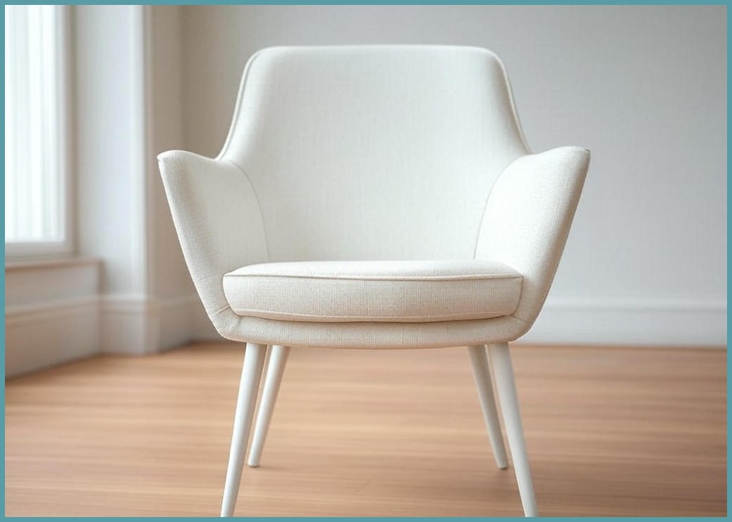 에르먼 몰린 국내생산 식탁 의자, 1개, 퓨어화이트 화이트다리