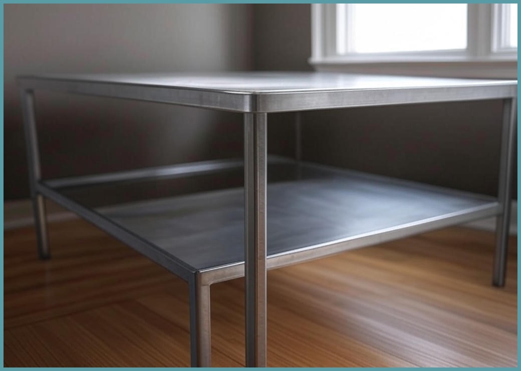 오브민 공간활용 철제 접이식 스틸 책상 식탁 테이블 1200