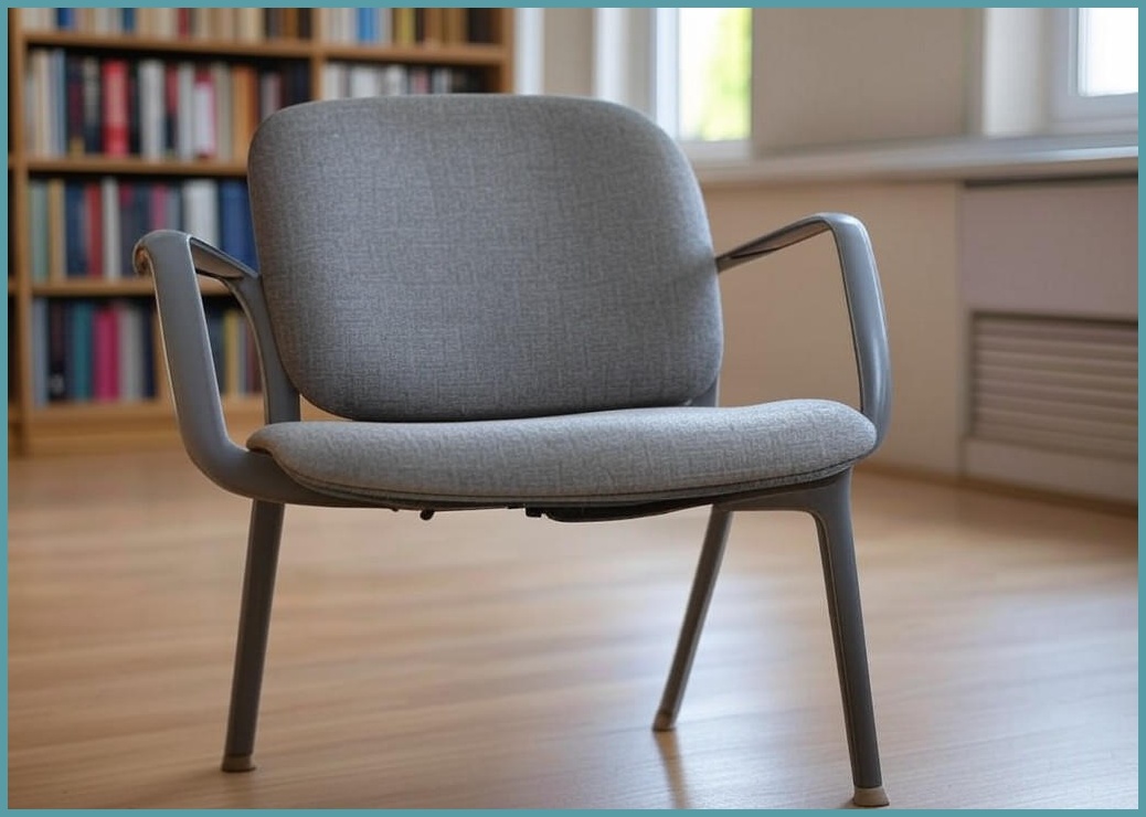 요크나인 고정형 메쉬 집중 공부 의자, 그레이