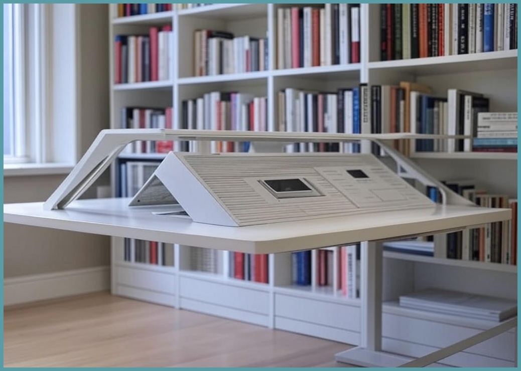 웰퍼니쳐 윌슨 1000 책장 + 책상 + 타공판 세트 방문설치, 화이트