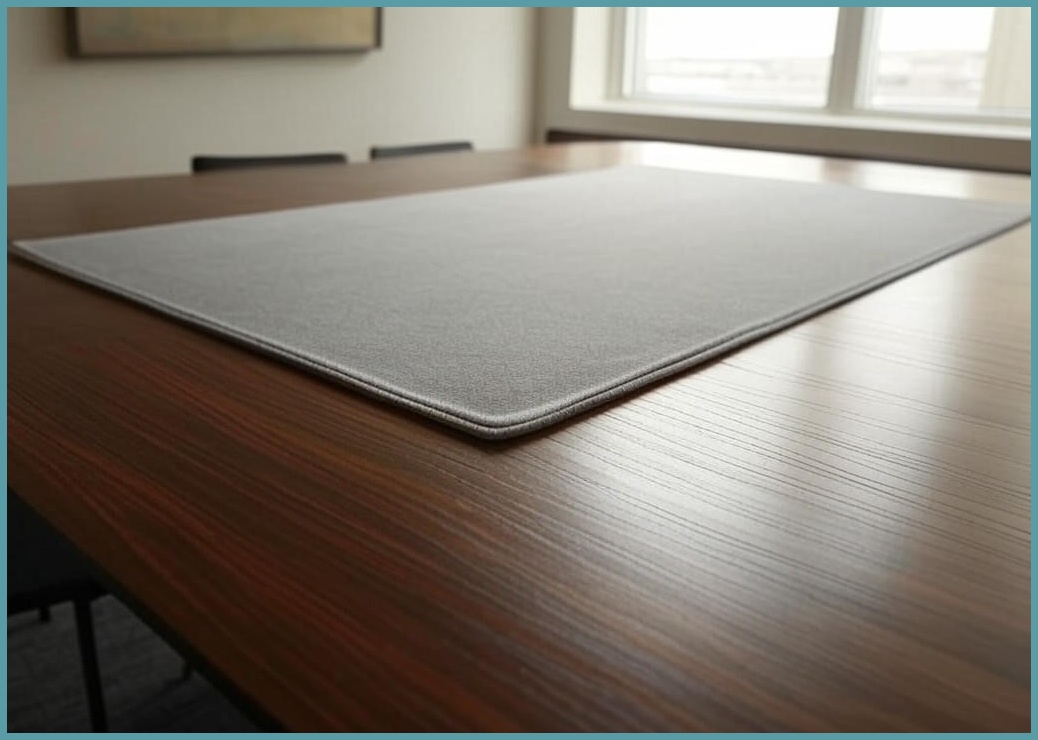 쾌청 책상용 사각테이블매트 라운드