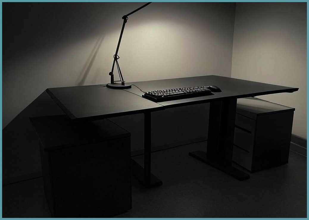 크크라이프 튼튼한 K자형 게이밍 컴퓨터 책상, 블랙