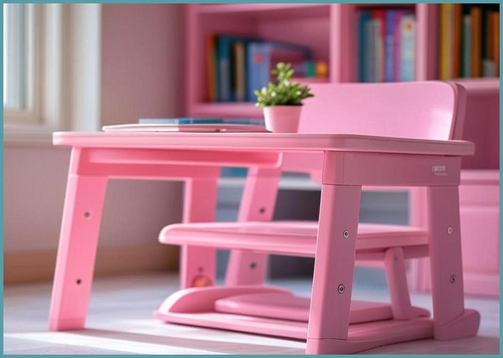 플레스타 집중력 초등학생 어린이 책상의자 PL200, 1개, 핑크